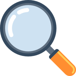 Clipart of a magnifying glass, representing analysis and scrutiny, featured on the CIPD Assignment Help website.